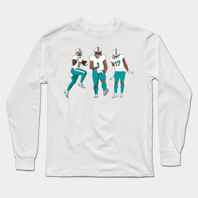 trio of miami Long Sleeve T-Shirt by rsclvisual